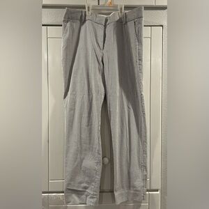 Talbots Black and White Striped Trousers